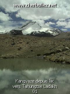 légende: Kangyaze depuis lac vers Tahungtse Ladakh 01
qualityCode=raw
sizeCode=half

Données de l'image originale:
Taille originale: 192800 bytes
Temps d'exposition: 1/600 s
Diaph: f/560/100
Heure de prise de vue: 2002:06:27 13:23:34
Flash: non
Focale: 42/10 mm
